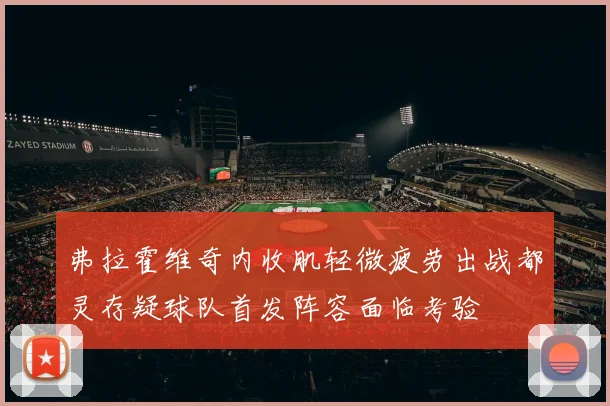 弗拉霍维奇内收肌轻微疲劳出战都灵存疑球队首发阵容面临考验
